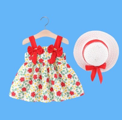 BABY GIRLS DRESS WITH HAT